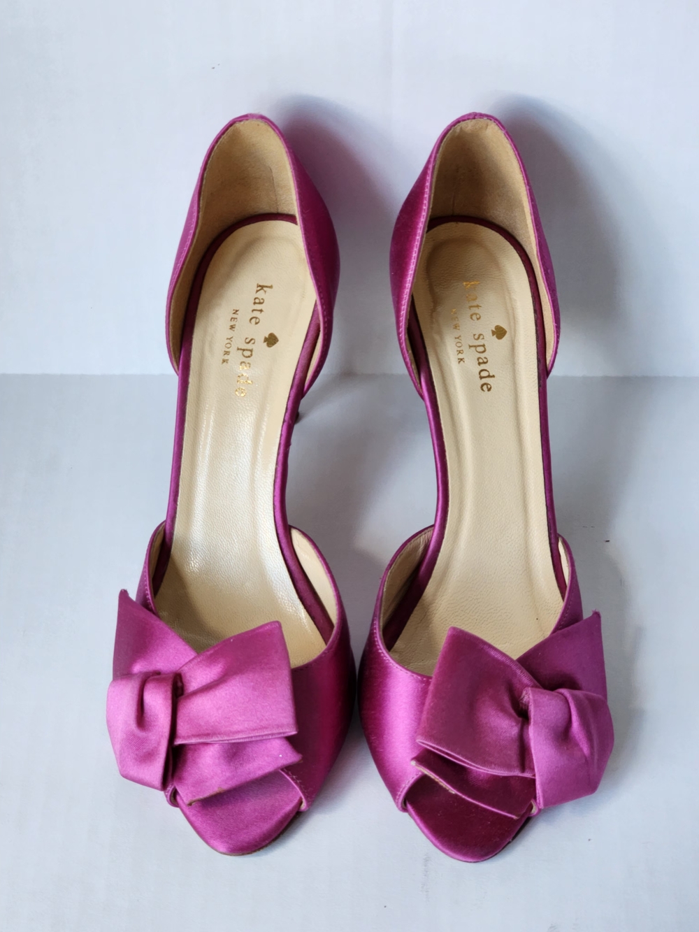 Kate Spade New York Sala D'Orsay Pump fuchsia pink satin Size 7 Elegant